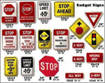examples of Budget Signs and Graphics directional signs