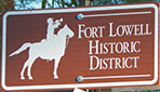 Historic neighborhood metal sign